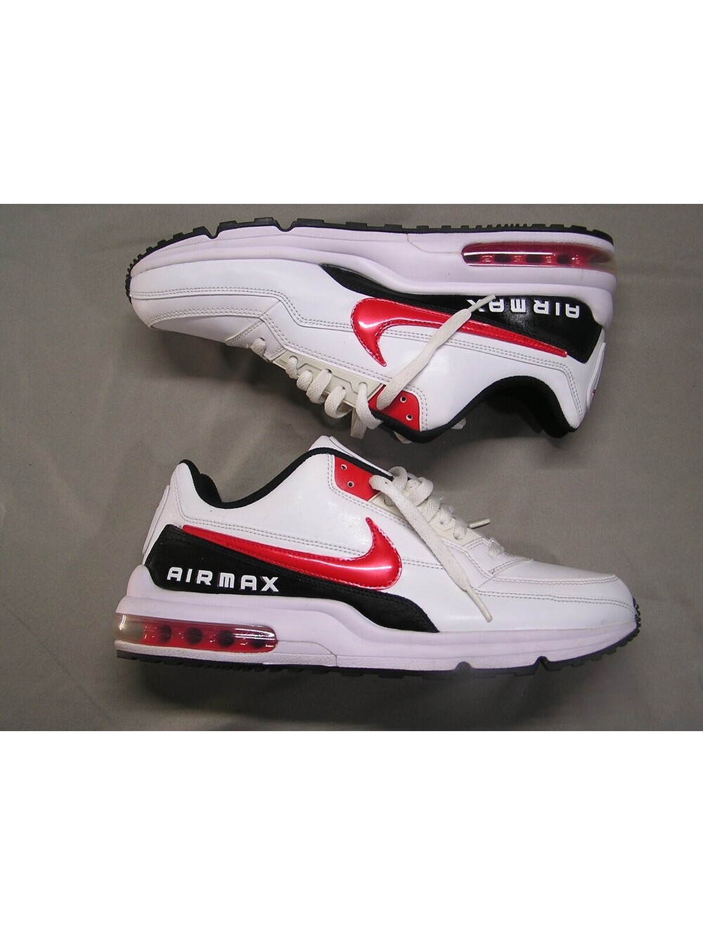 Nike Air Max White and Red Men's Sneakers Size 10